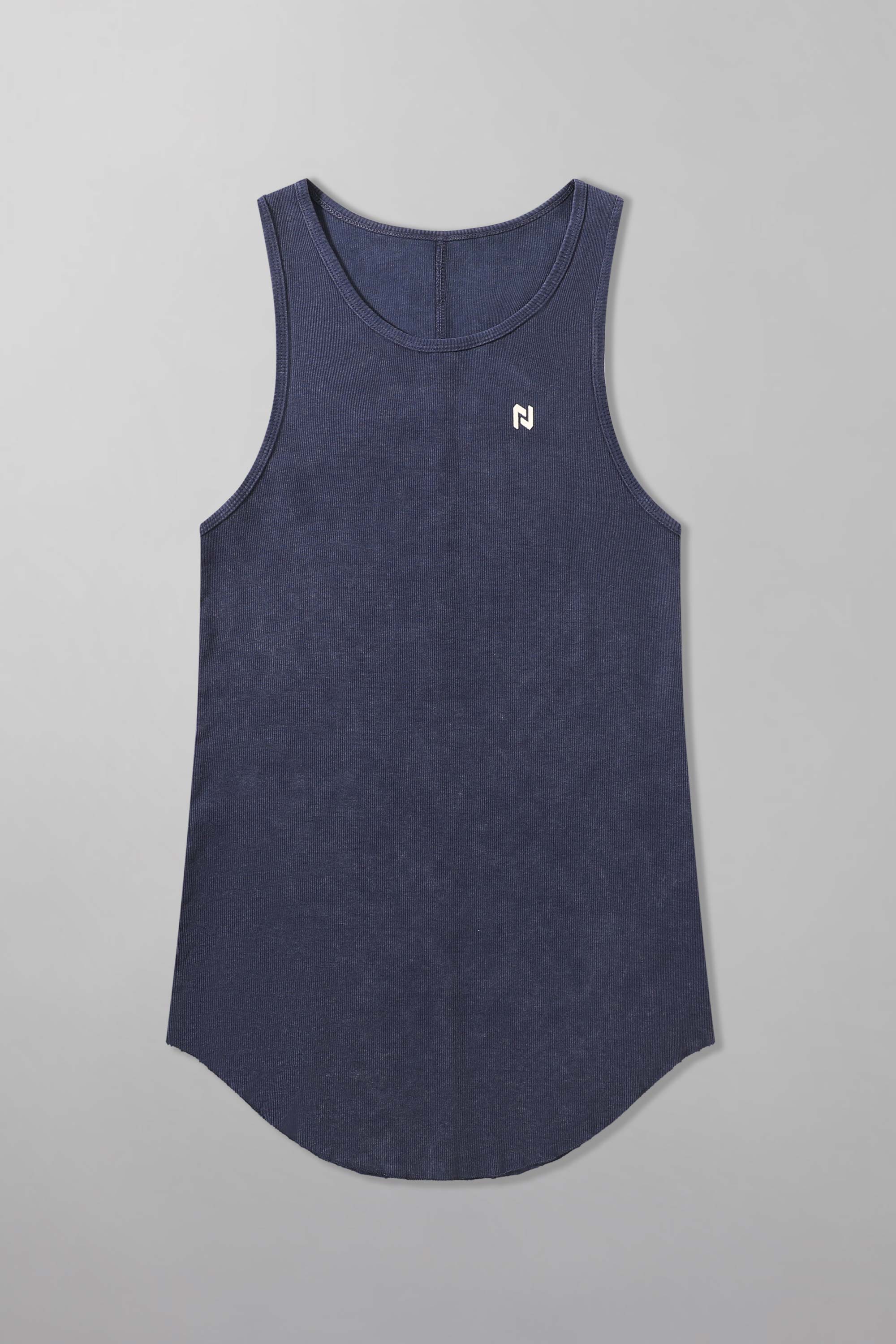 Acid Wash Scoop Bottom Rib Tank