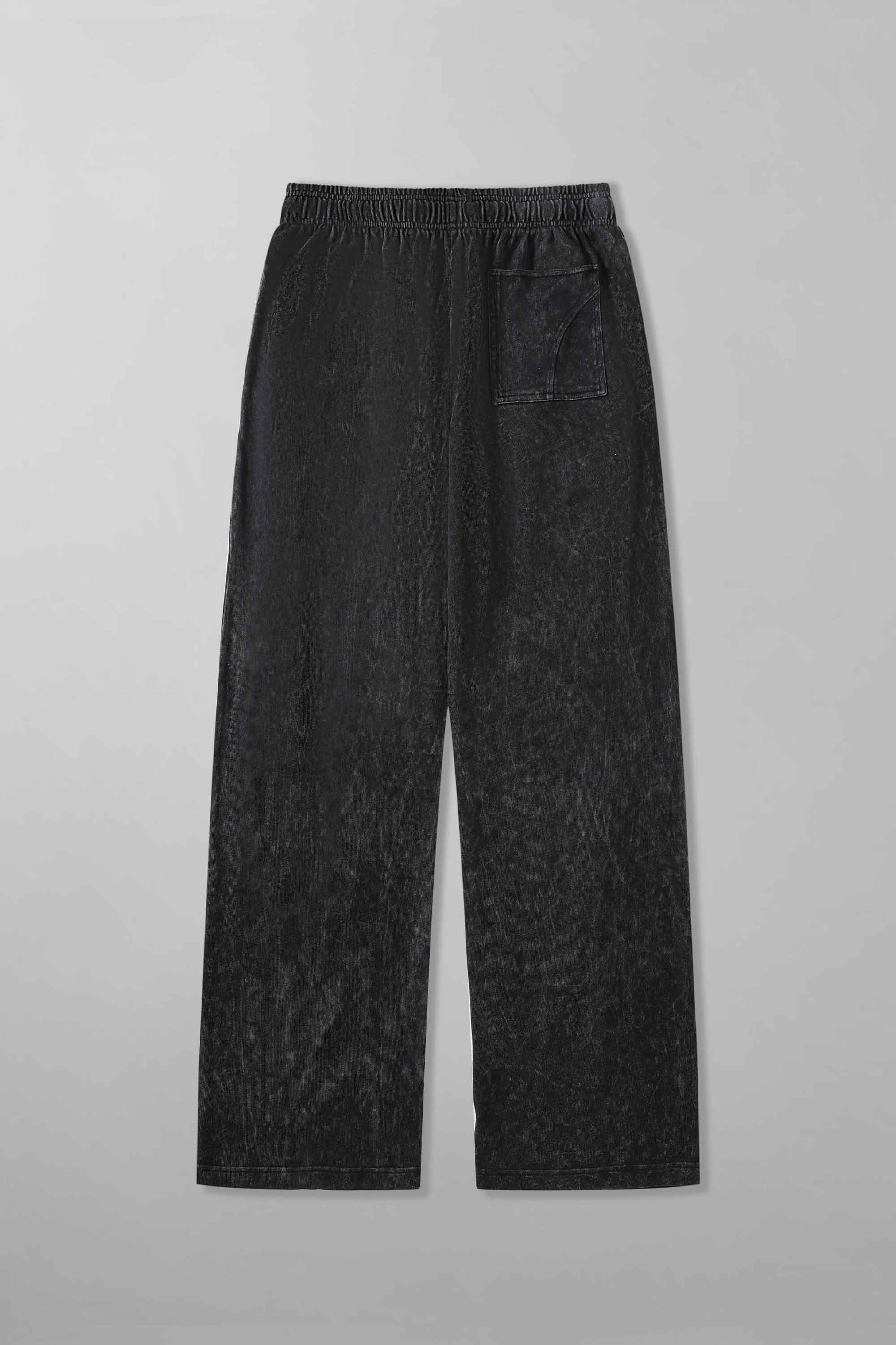 Acid Wash Laid-Back Trousers