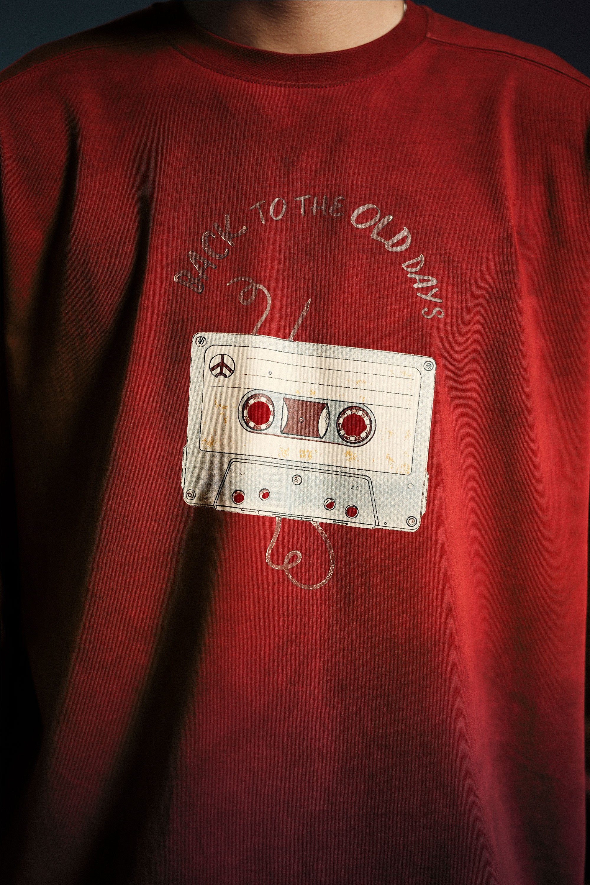Retro Cassette Oil Wash T Shirt