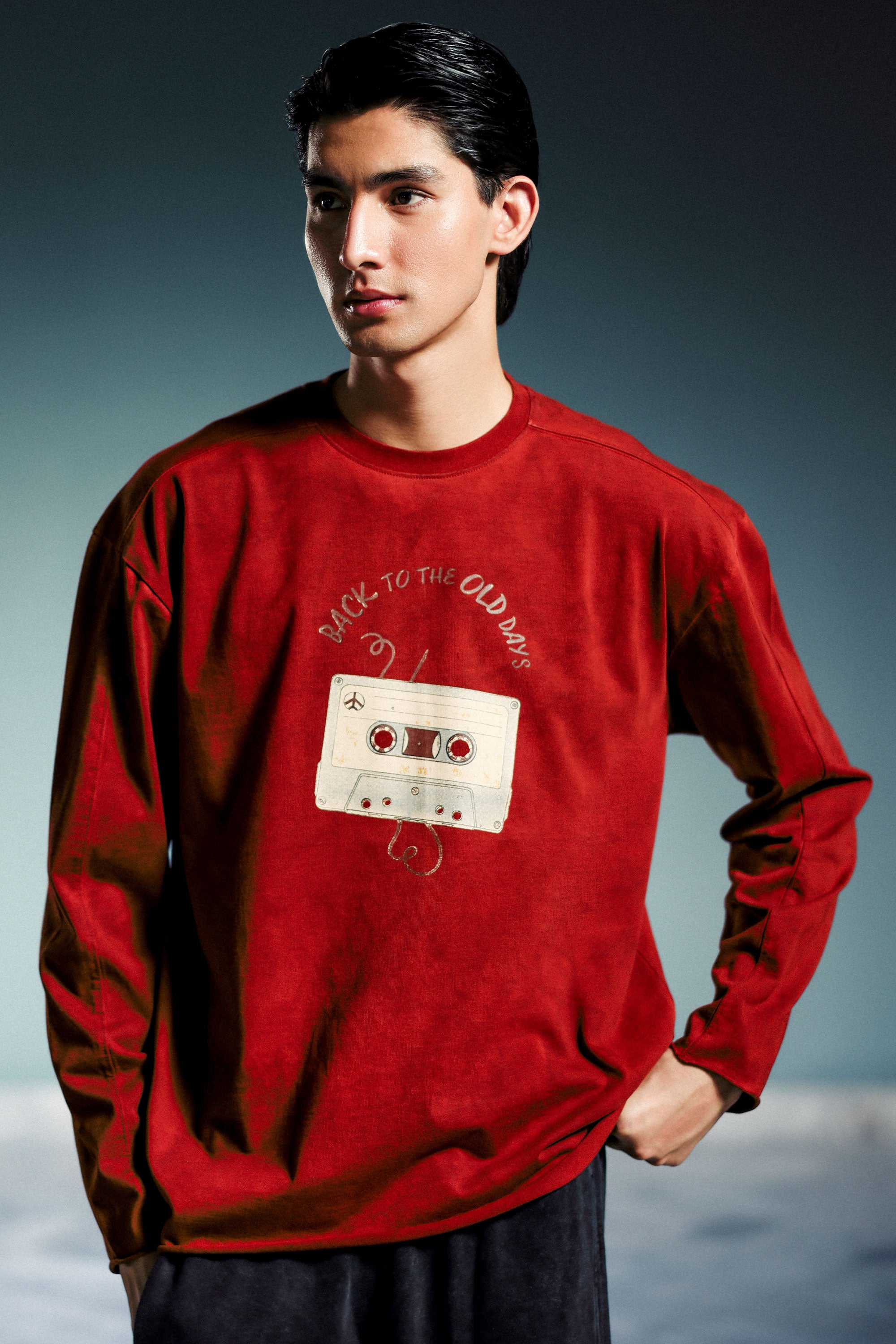 Retro Cassette Oil Wash T Shirt