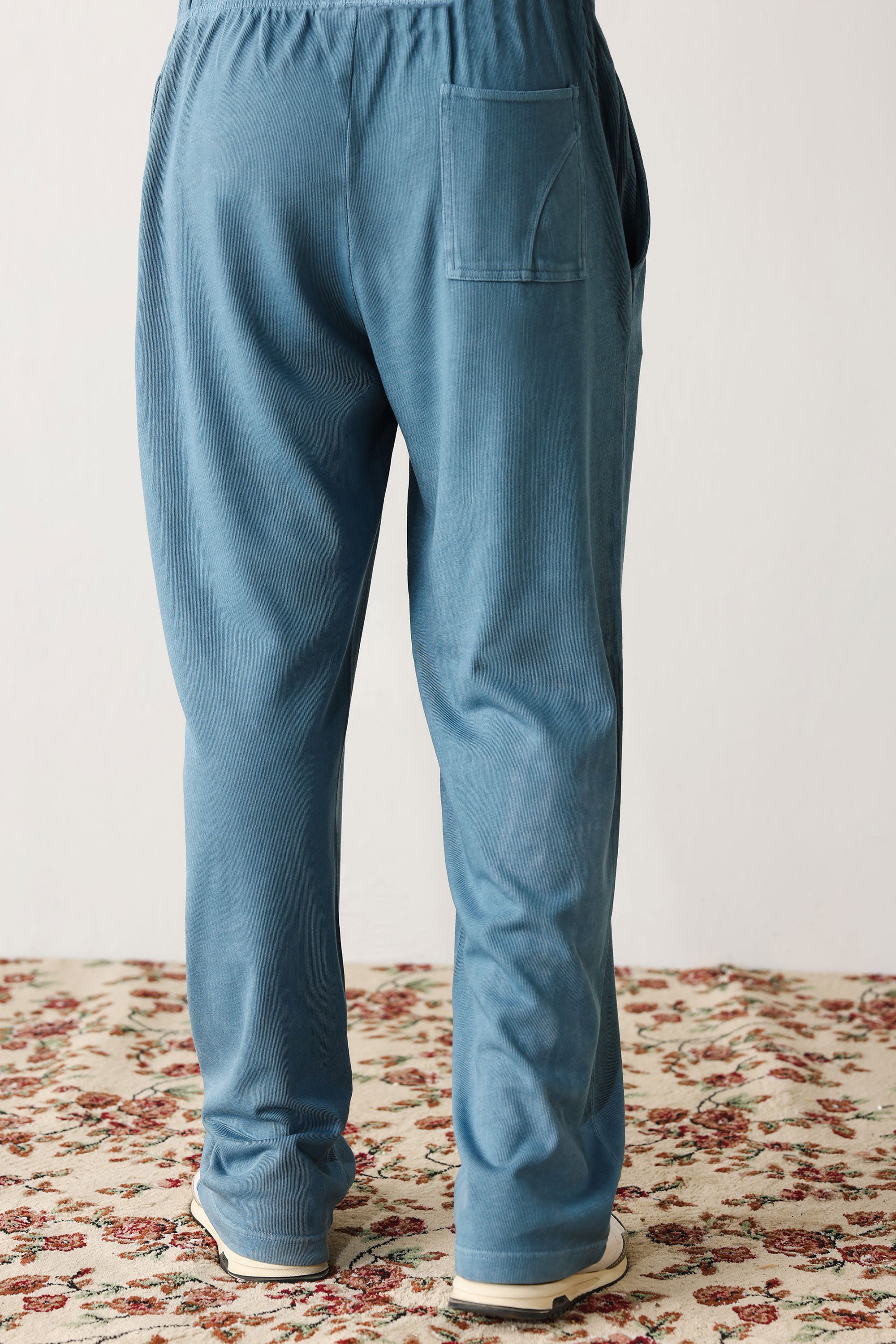 Acid Wash Laid-Back Trousers