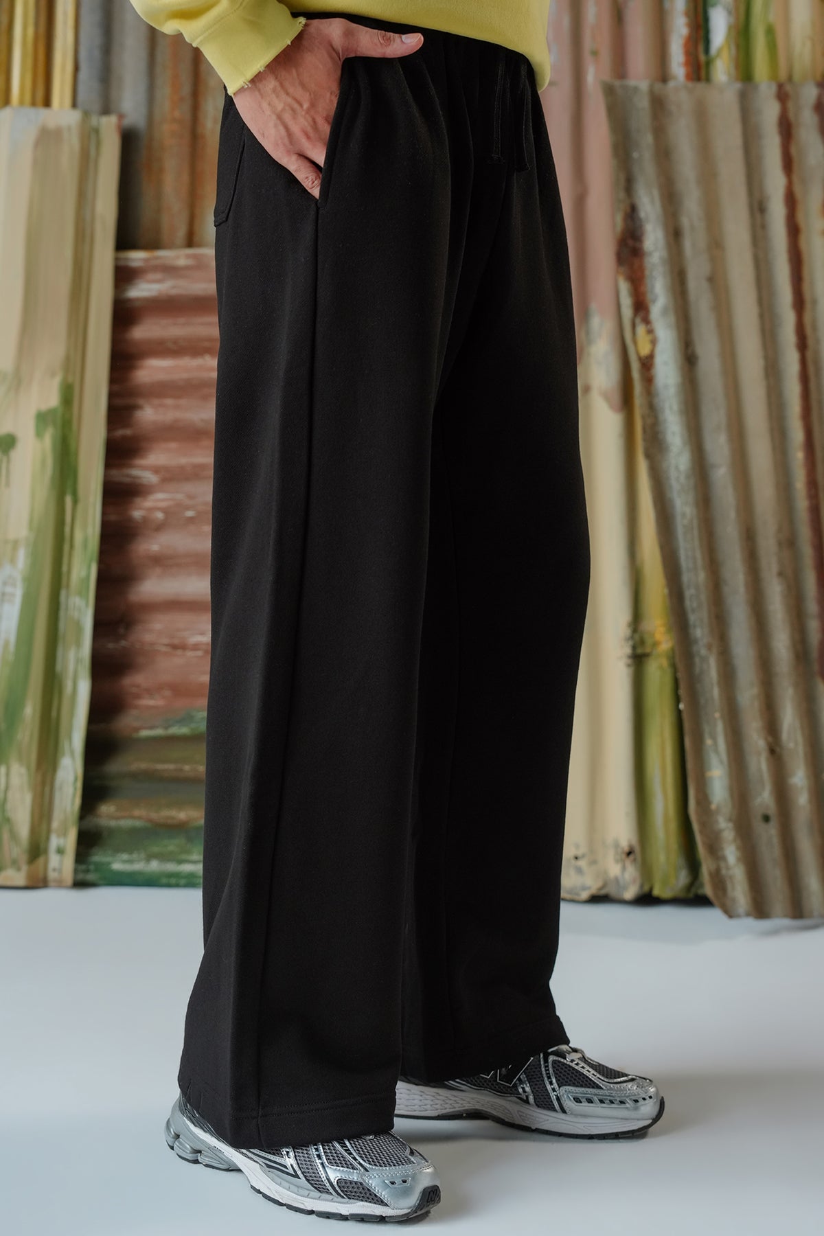 Embroidered Logo Branded Trousers - Black
