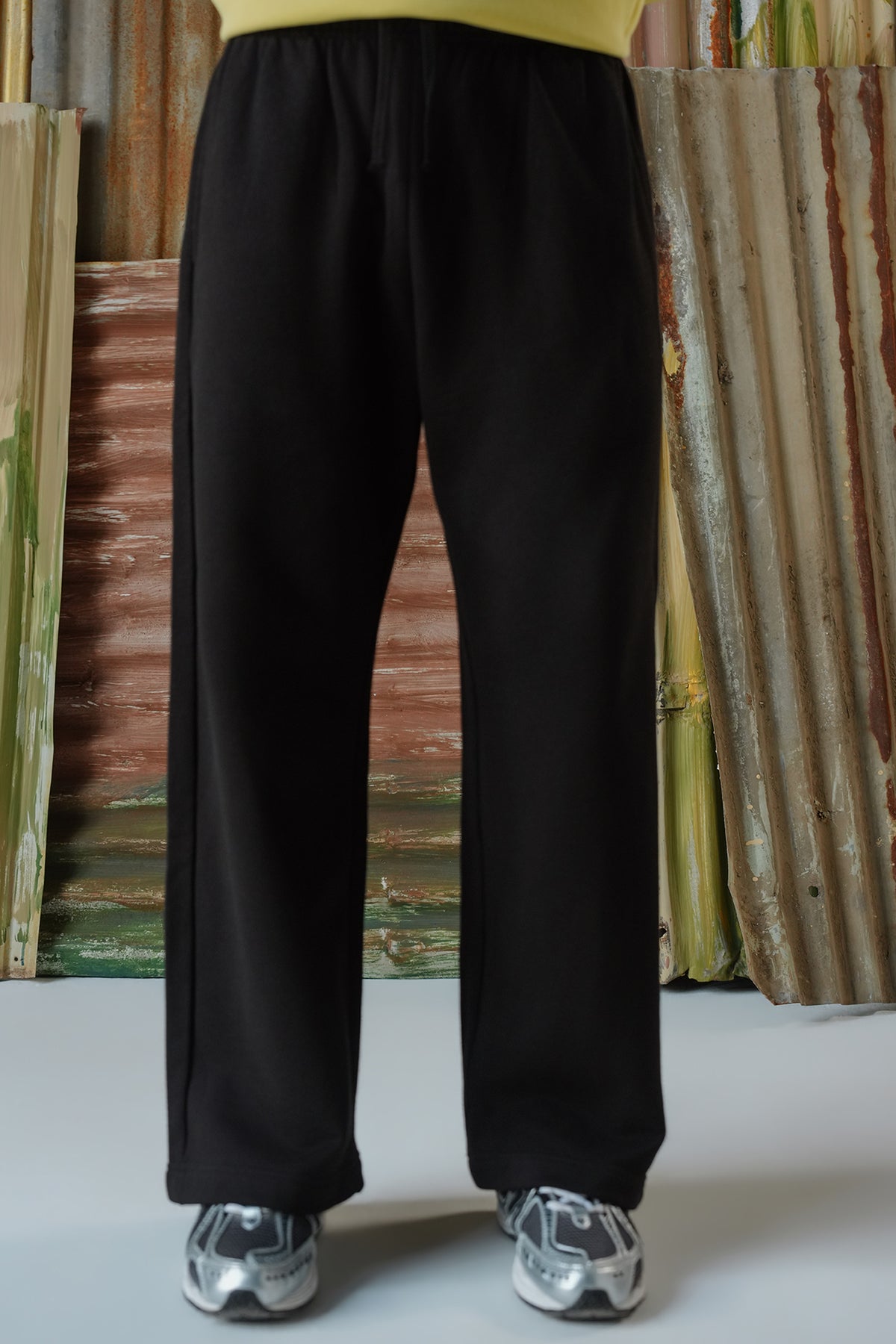 Embroidered Logo Branded Trousers - Black