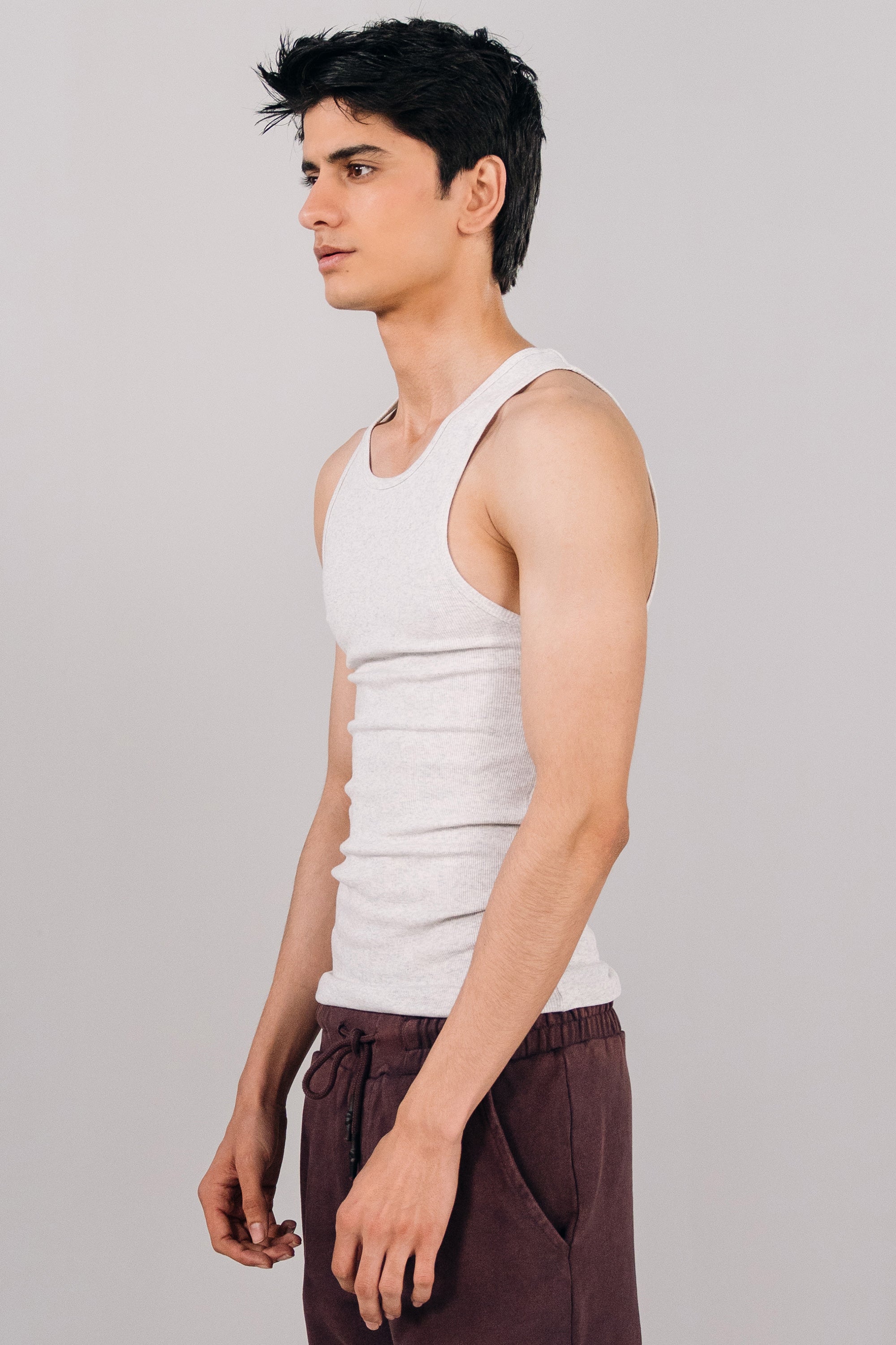 Super Stretchable Rib Jersey Tank