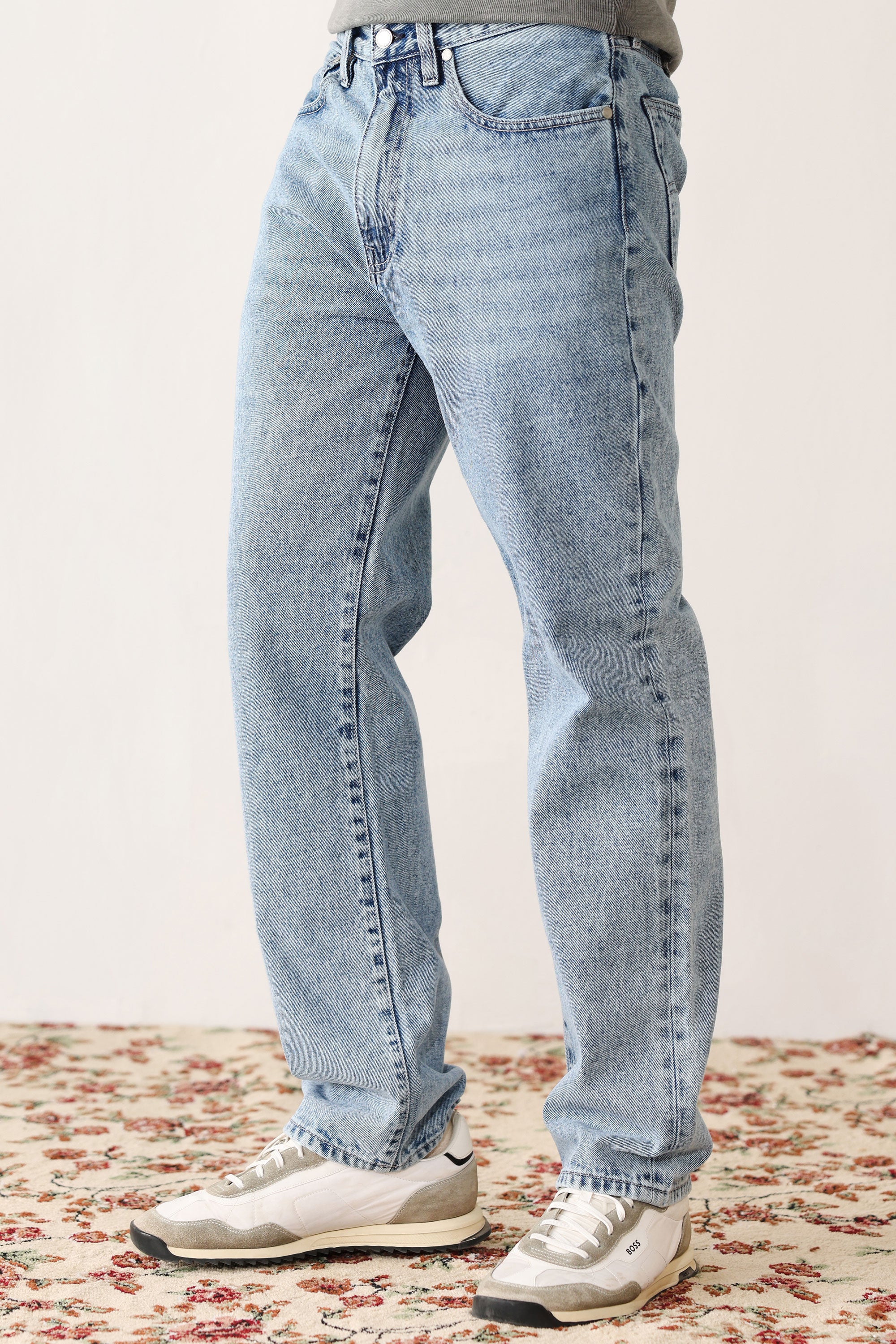 Light Blue Signature Mid Wide Jeans