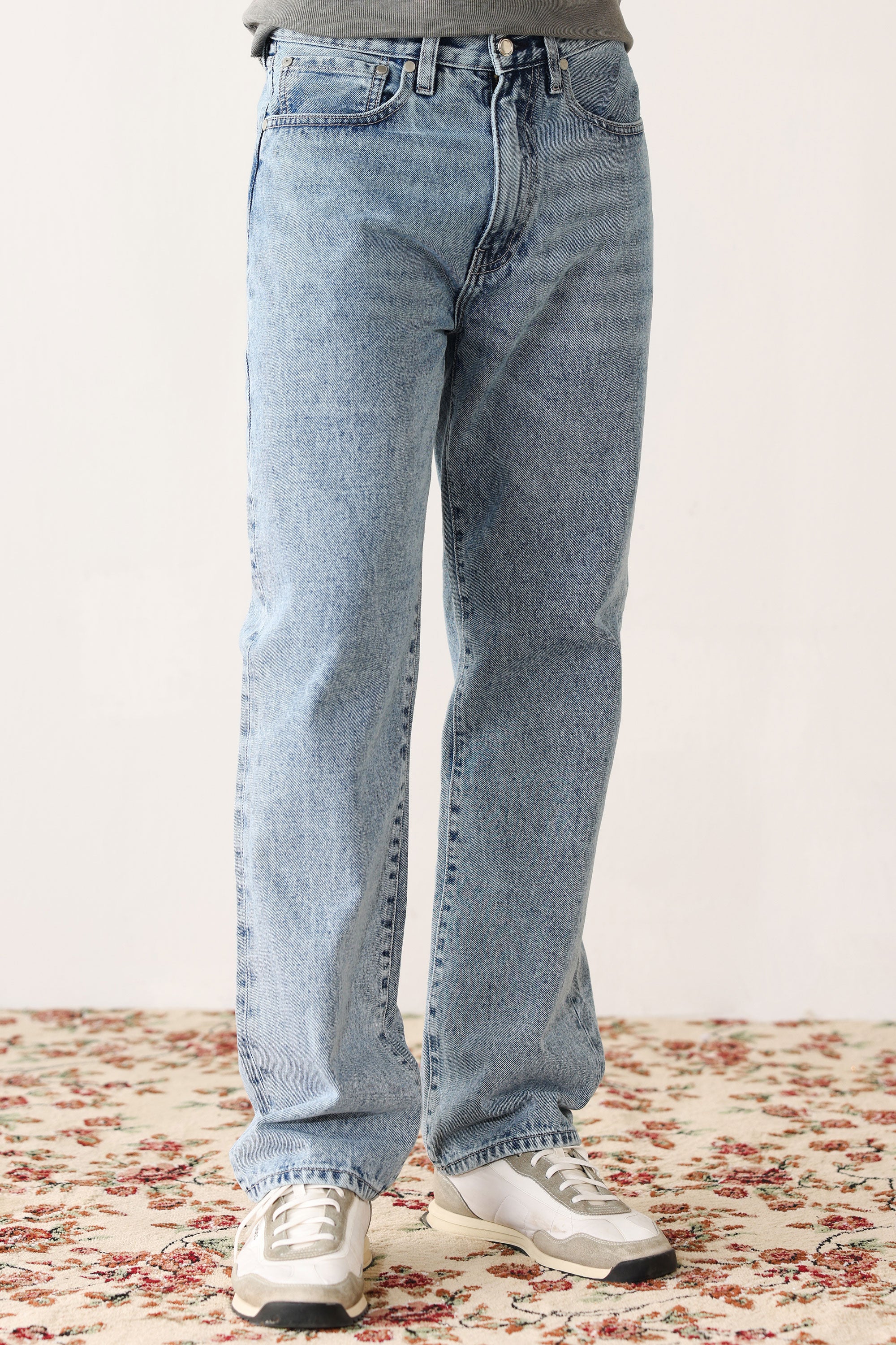 Light Blue Signature Mid Wide Jeans