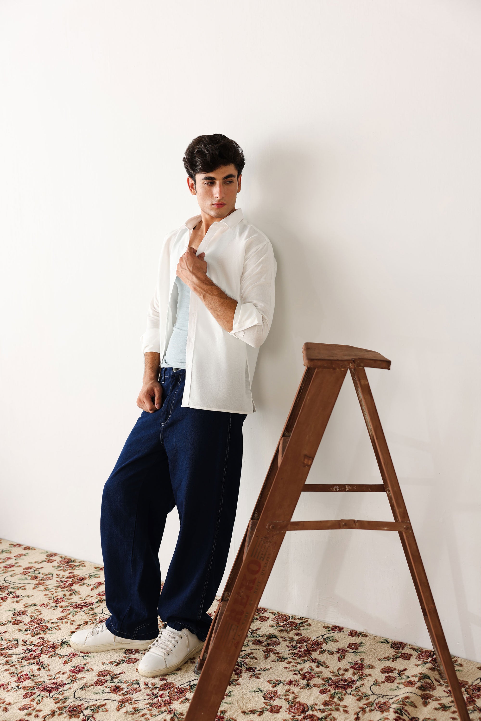 White Irish Cotton Shirt