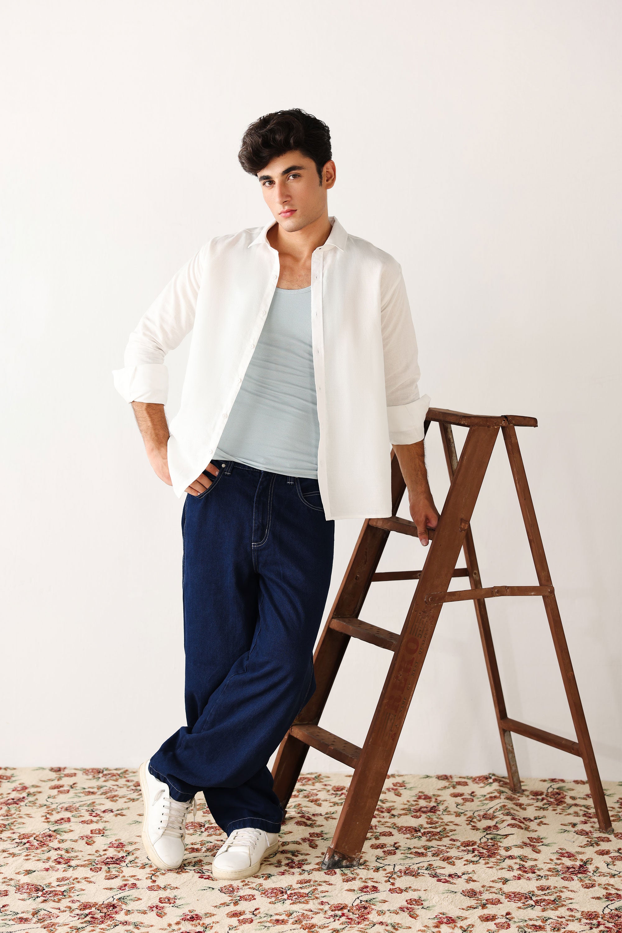 White Irish Cotton Shirt
