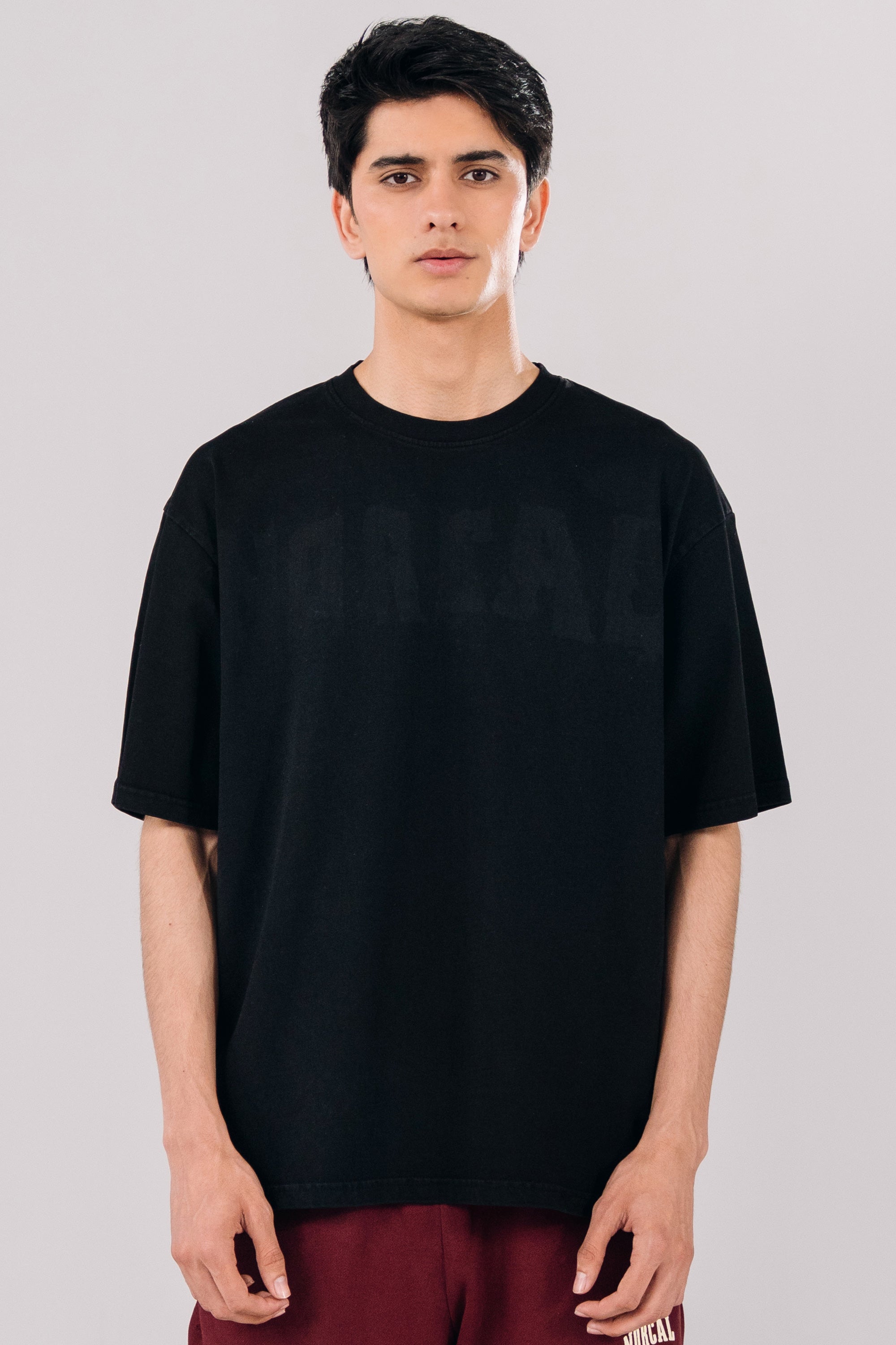 NORCAL Laser Branded Oil Wash Tee - Black