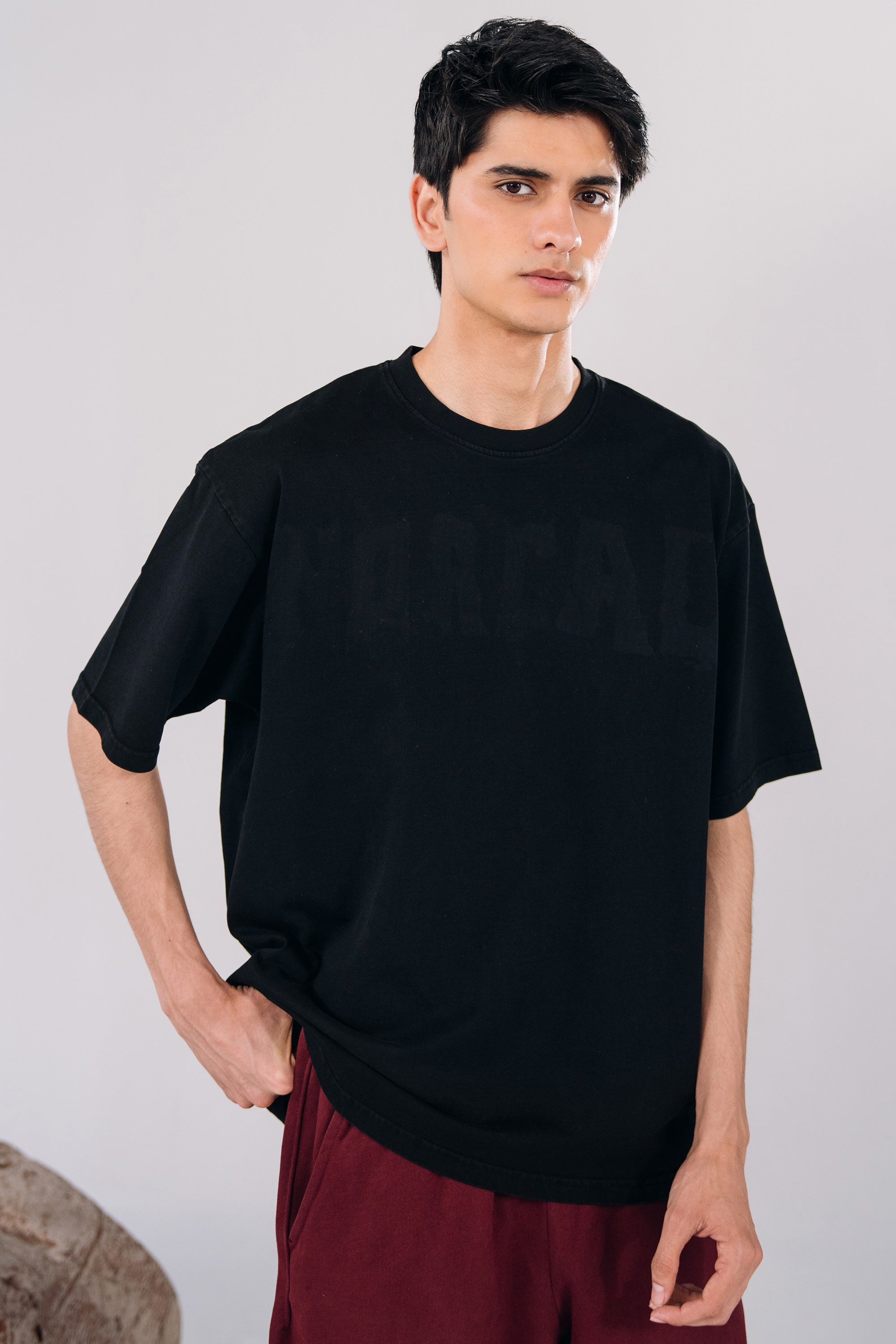 NORCAL Laser Branded Oil Wash Tee - Black