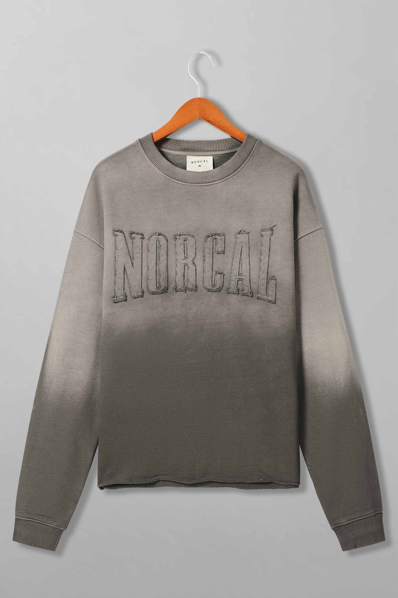 Gradient Wash Raw Bottom Sweatshirt