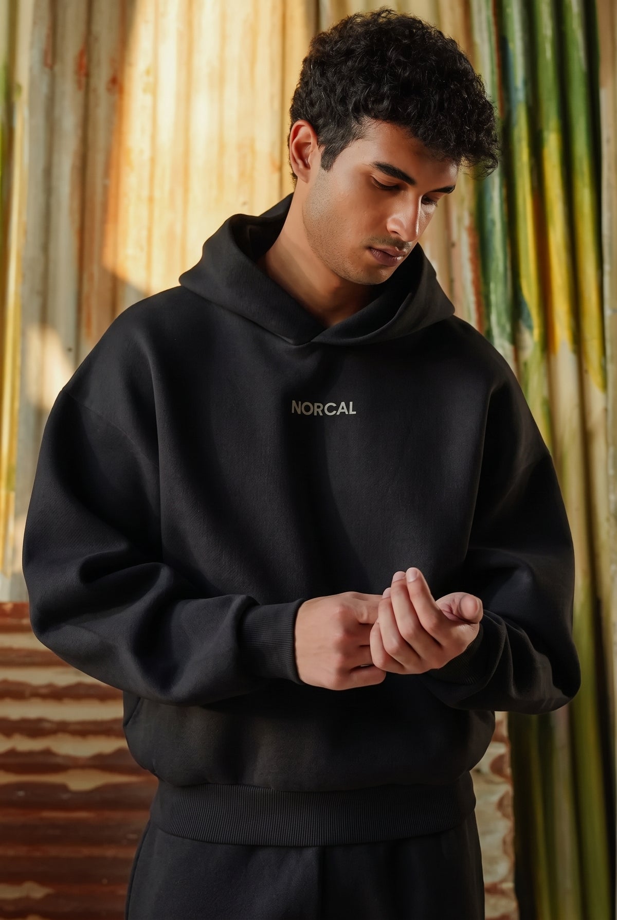 Special Terry-Jersey Bonding Fabric Pullover - Black