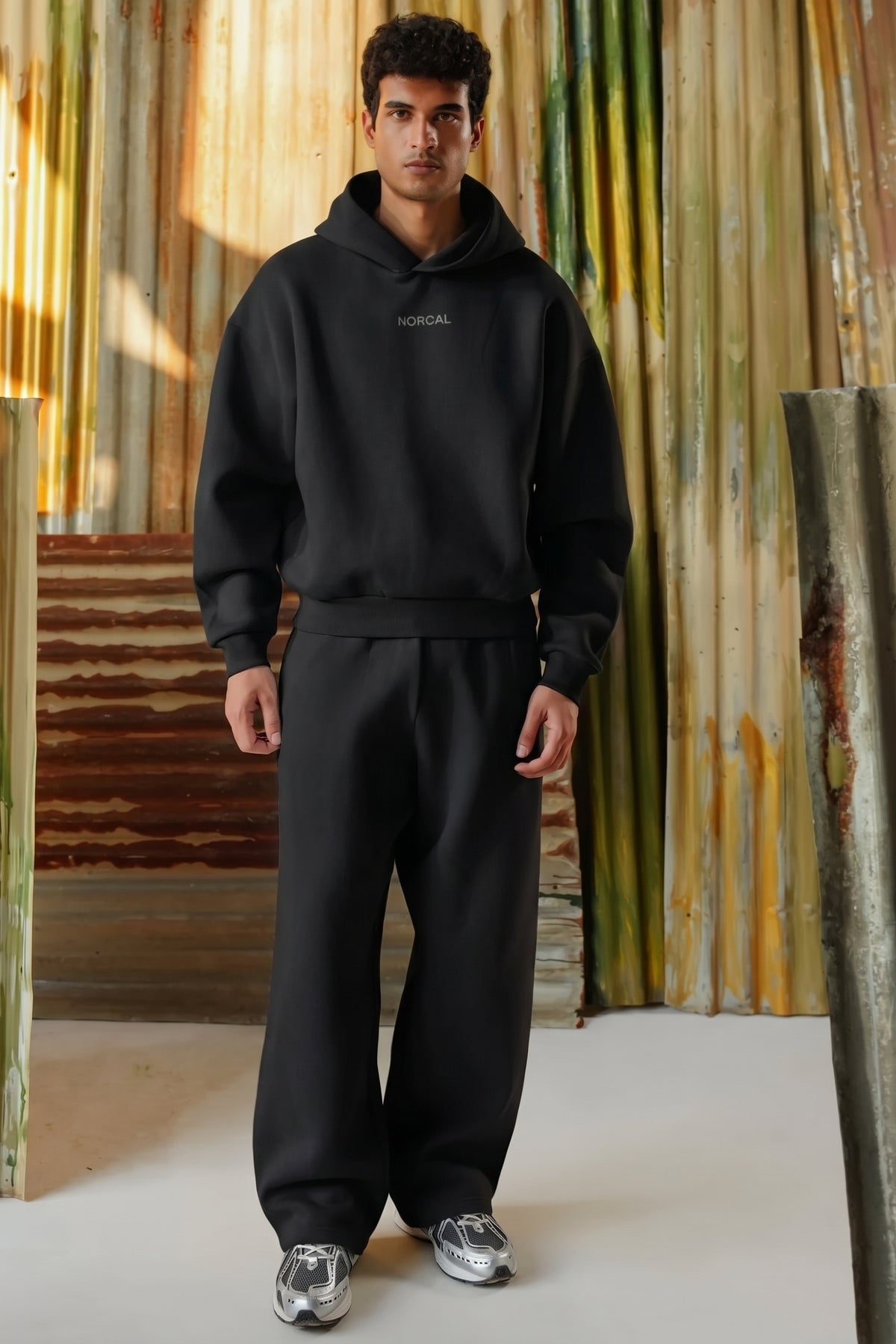 Special Terry-Jersey Bonding Fabric Pullover - Black
