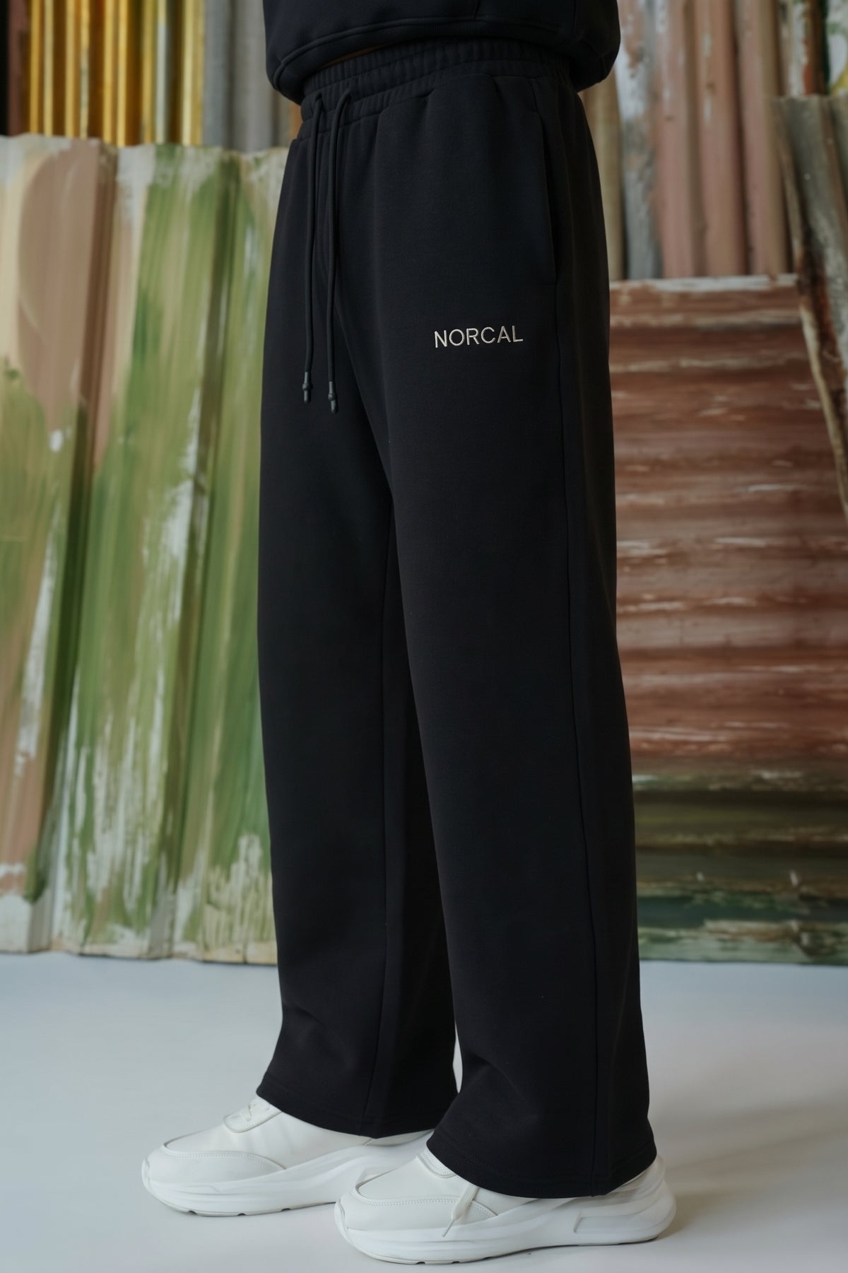 Special Terry-Jersey Bonding Fabric Trouser - Black