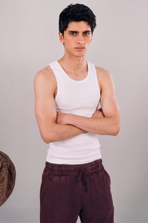 Super Stretchable Rib Jersey Tank