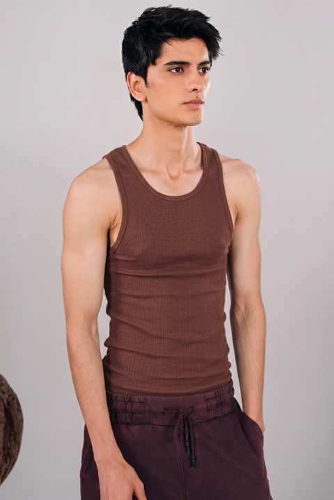 Super Stretchable Rib Jersey Tank